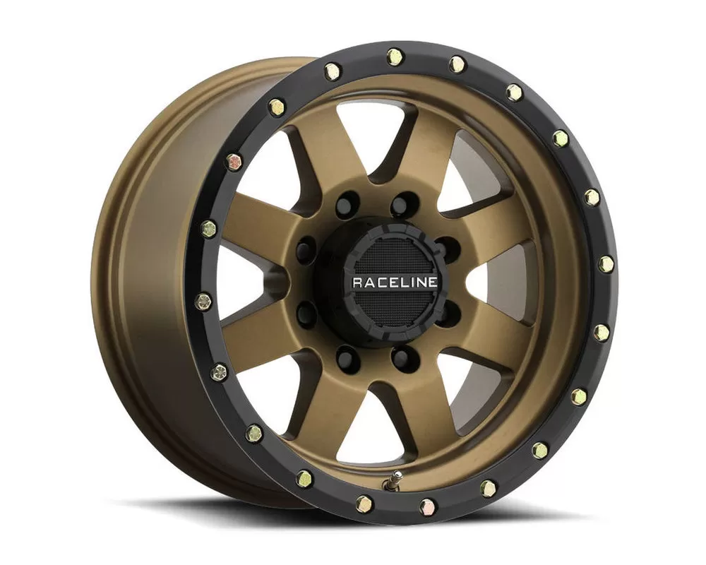 Raceline 935BZ Defender Bronze w/ Black Ring Wheel 18X9 6X139.7 -12mm - 935BZ-89060-12