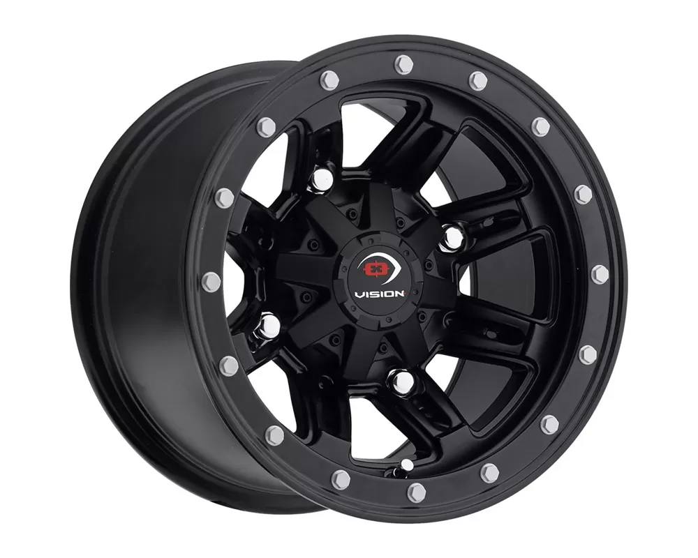 Vision 550 ATV Matte Black Wheel 12x7 4x110 4+3 - 550-127110MB4