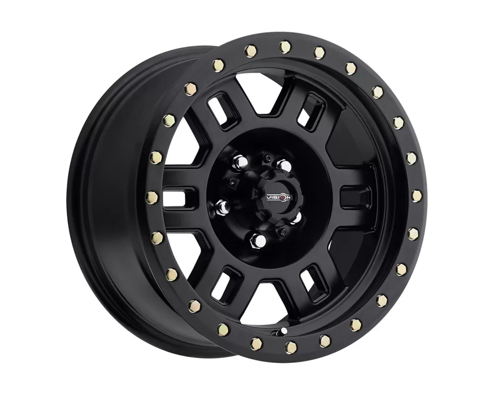 Vision Manx Matte Black Wheel 17x8.5 5x114.3 0 - 398-7865MB0
