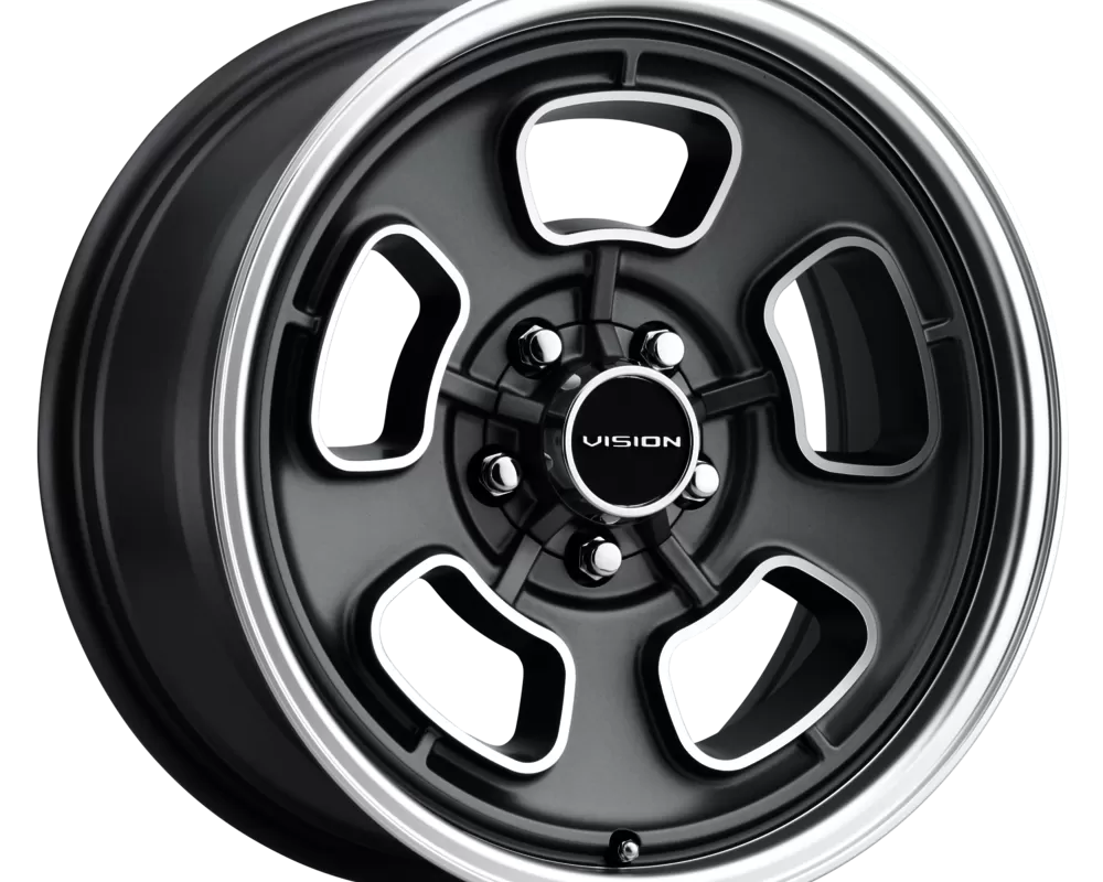 Vision Wheels Shift Wheel 15x8 5x114.3 -19mm Satin Grey Machined Face/LIP - 148-5865SGMF-19