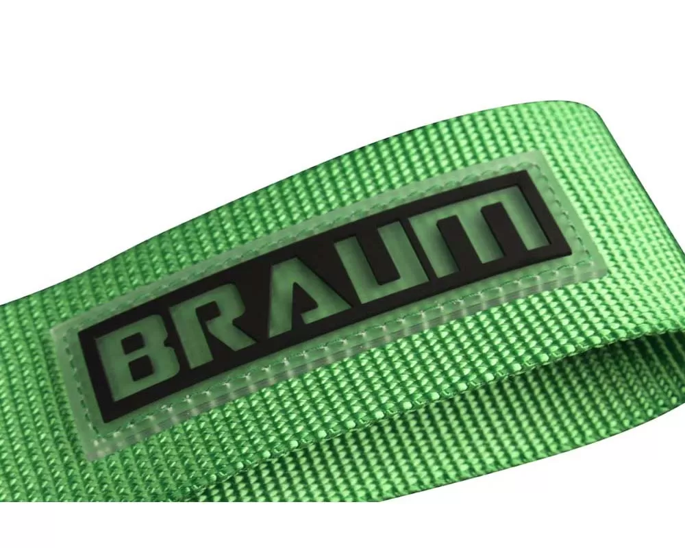 Braum Racing Green Tow Strap Kit - BRTS-GRN