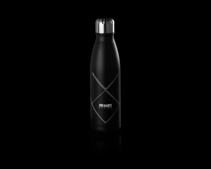 Braum Racing Vacuum Insulated Water Bottle - Black - BRPR-BKBT