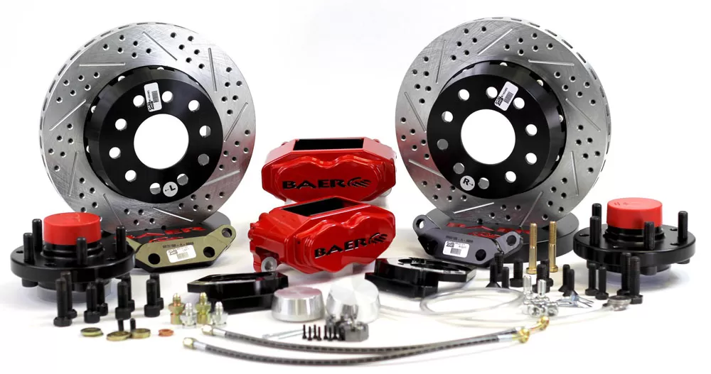 Baer Brakes Brake System 11 Inch Front SS4+ Red 70-74 Ford - 4261357R