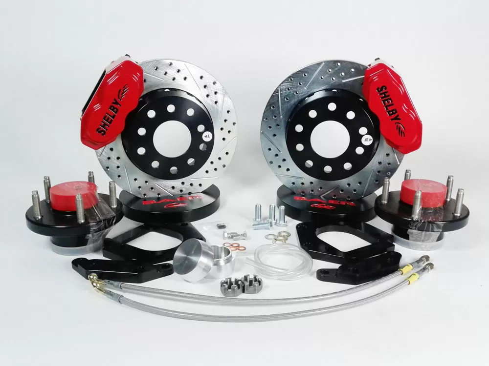 Baer Brakes Brake System 11 Inch Front SS4+ Red 65-69 Mustang/ Fairlane 5 Lug Only - 4261388R