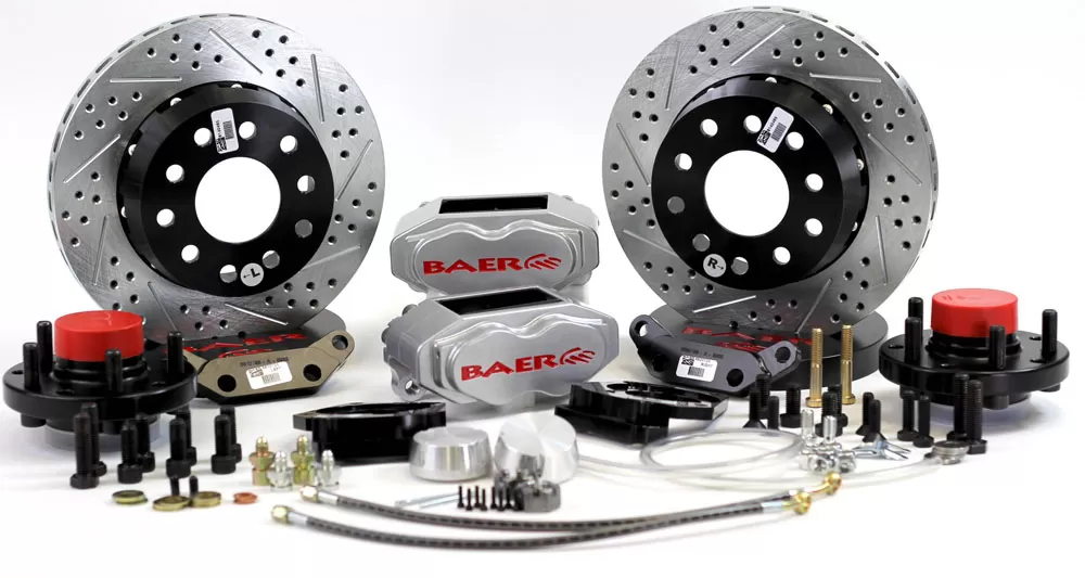 Baer Brakes Brake System 11 Inch Front SS4+ Silver 71-74 Detomaso Pantera - 4261410S