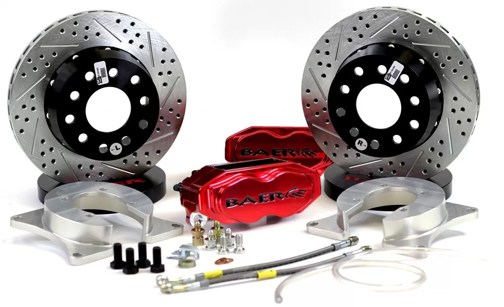 Baer Brakes Brake System 11 Inch Rear SS4+ Deep Stage Fire Red Ford 9 Inch Torino Bearing - 4262321FR