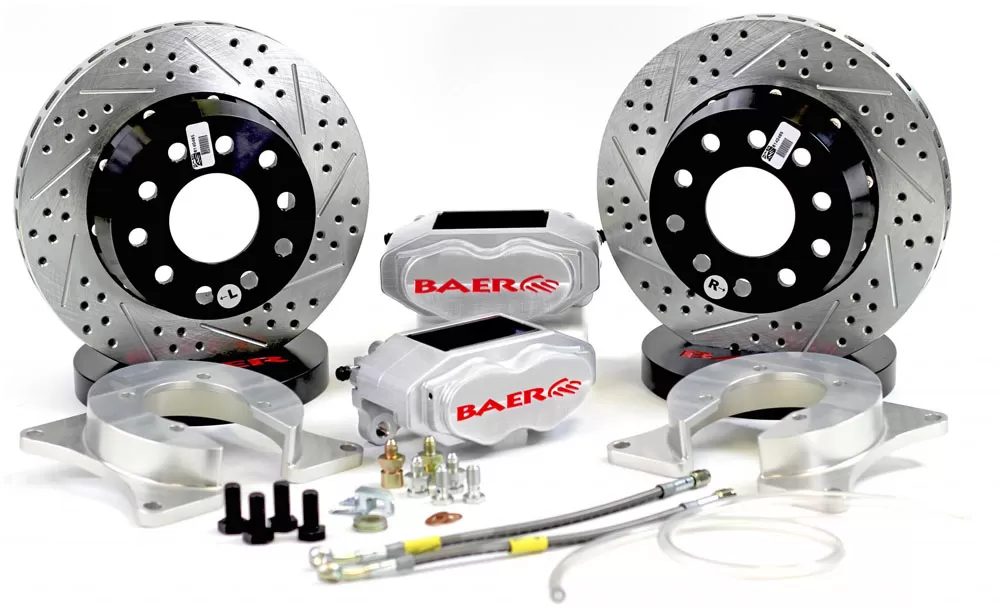 Baer Brakes Brake System 11 Inch Rear SS4+ Deep Stage Clear Ford 9 Inch Small Bearing - 4262324C