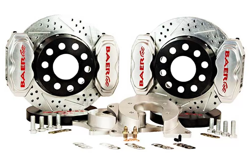 Baer Brakes Brake System 11 Inch Rear SS4+ Deep Stage 4-Caliper Clear 8.8 Inch C Clip - 4262669C