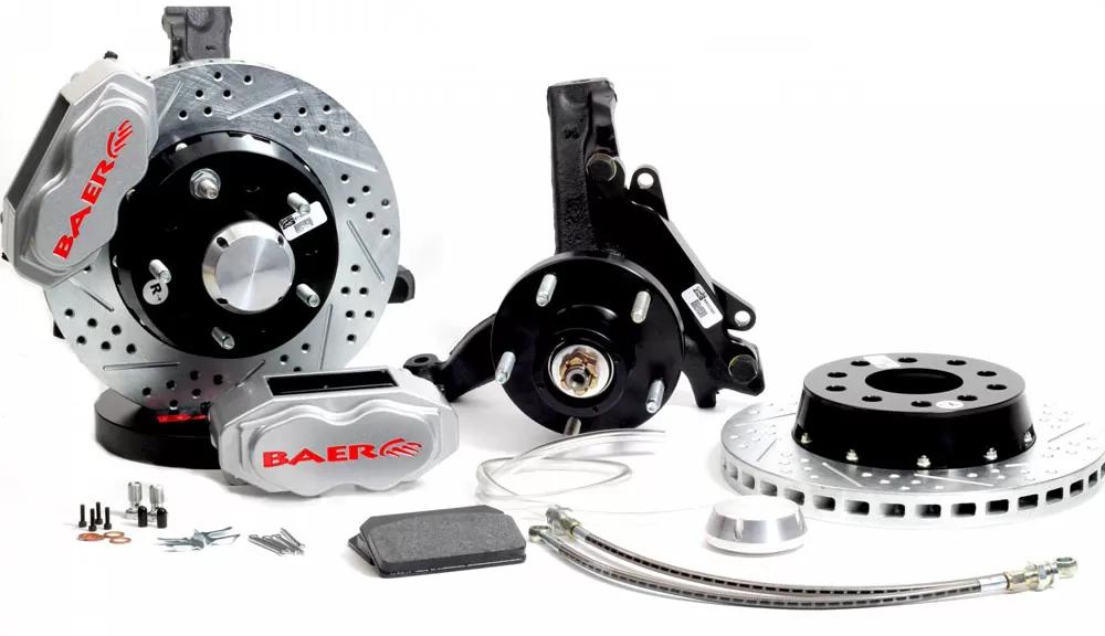 Baer Brakes Brake System 11 Inch Front SS4+ Silver 78-87 GM G Body Modified Drop Spindles - 4301460S