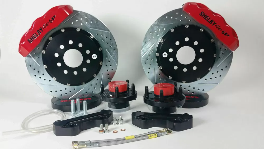 Baer Brakes Brake System 13 Inch Front Pro+ Red 65-69 Mustang/Fairlane Drum Brake Spindle Only - 4261239R