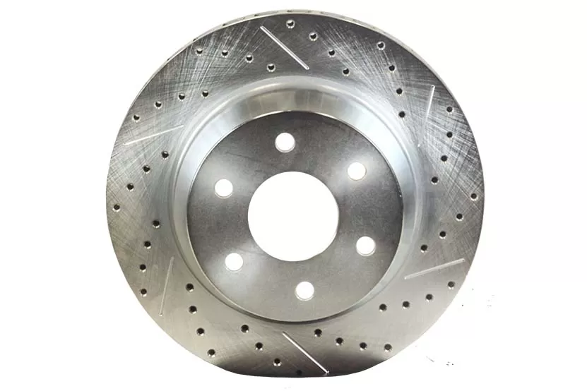Baer Brakes Rotor Replacement Rear 14 Inch 1.180 Inch Thick Slot Drill W/Zinc Drivers Side - 6910228