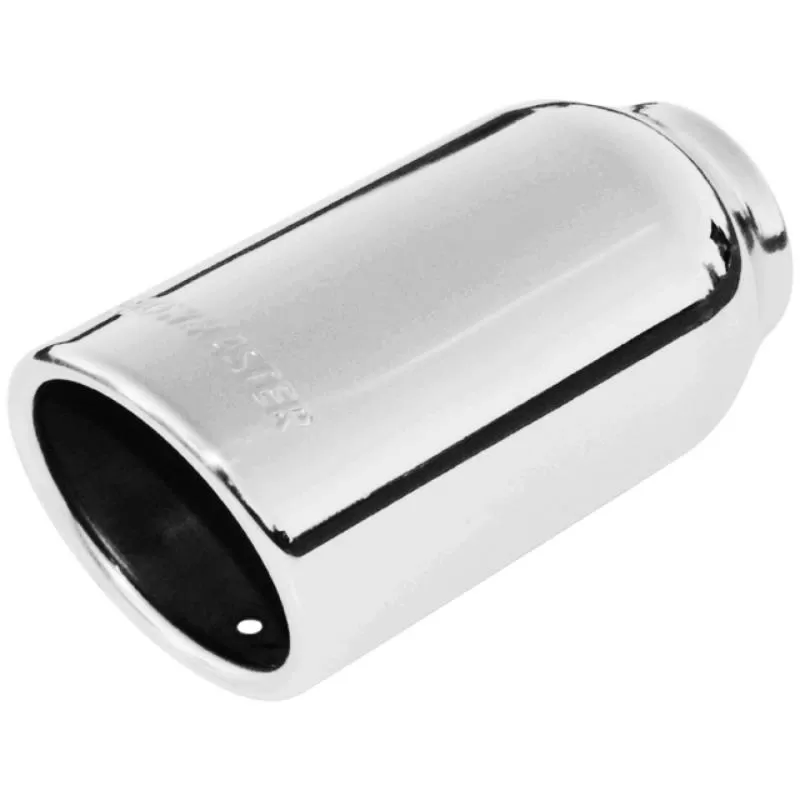Flowmaster Exhaust Tip - 3.00 in. Rolled Angle Polished SS Fits 2.00 in. Tubing - weld on - 15360