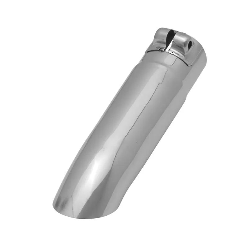 Flowmaster Exhaust Tip - 2.75 in. Turn Down Polished SS Fits 2.50 in. Tubing - Clamp on - 15379