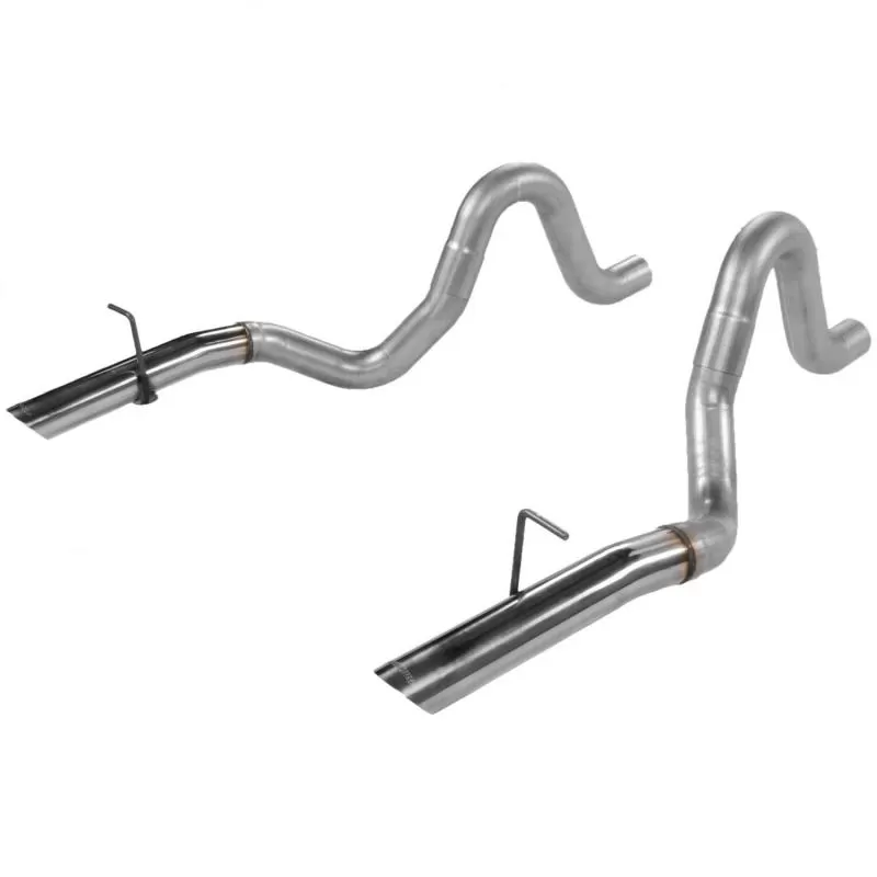 Flowmaster Prebent Tailpipes - 3.00 in. Rear Exit w/stainless tips - Pair Ford 5.0L V8 - 15820