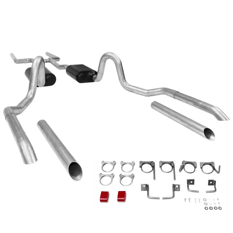 Flowmaster Header-back System - Dual Rear Exit - American Thunder - Moderate/Aggressive - 17119