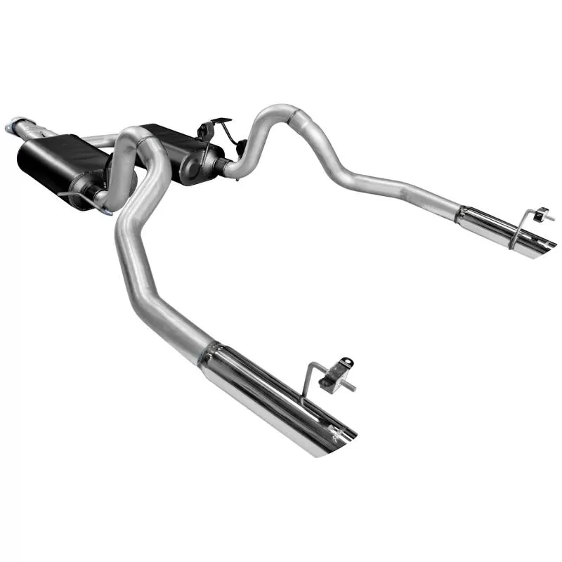 Flowmaster Catback System - Dual Rear Exit - Force II - Moderate Sound Ford Mustang 1999-2004 - 17275