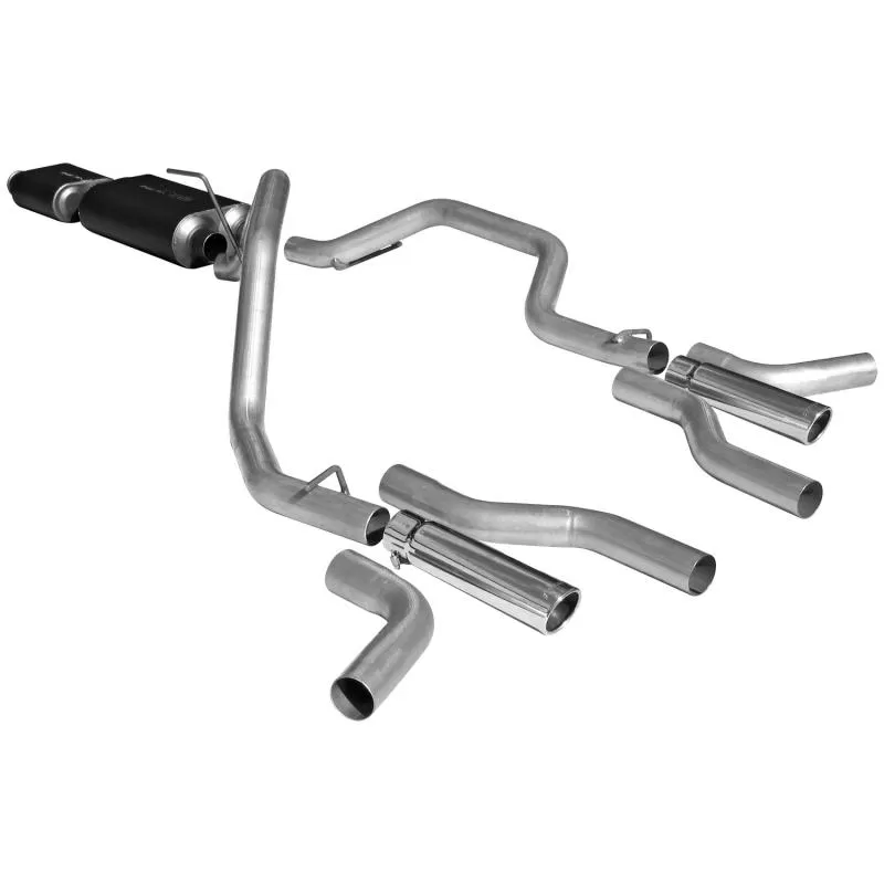 Flowmaster Catback System - Dual Rear/Side Exit - American Thunder - Moderate/Aggressive Toyota Tundra 2000-2006 4.7L V8 - 17425