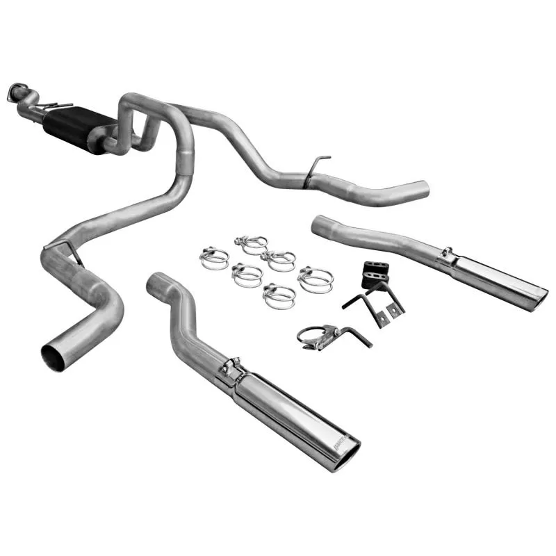 Flowmaster Catback System - Dual Rear/Side Exit - American Thunder - Moderate/Aggressive - 17435