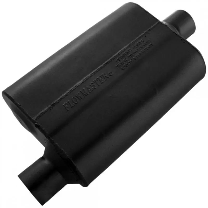 Flowmaster 40 Series Muffler - 2.50 Offset In / 2.50 Center Out - Aggressive Sound - 42541