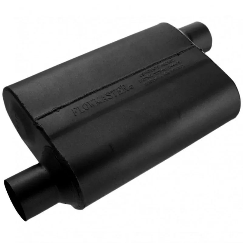 Flowmaster 40 Series Muffler - 2.50 Offset In / 2.50 Offset Out - Aggressive Sound - 42543