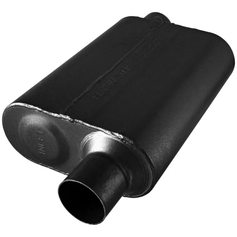Flowmaster 40 Series Muffler 409S - 2.50 Offset In / 2.50 Offset Out - Aggressive Sound - 8042543