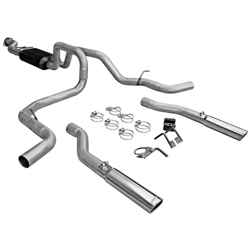 Flowmaster Catback System 409S-Dual Rear/Side Exit- American Thunder - Moderate/Aggressive - 817435
