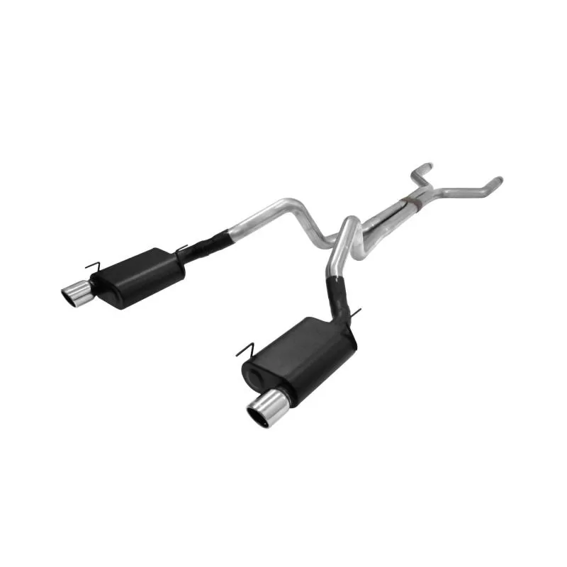 Flowmaster Catback System 409S - Dual Rear Exit - American Thunder - Aggressive Sound Ford Mustang 2005-2010 4.6L V8 - 817494