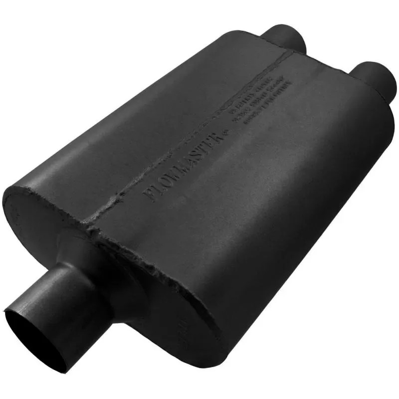 Flowmaster 40 Delta Flow Muffler - 2.50 Center In / 2.25 Dual Out - Aggressive Sound - 9425422