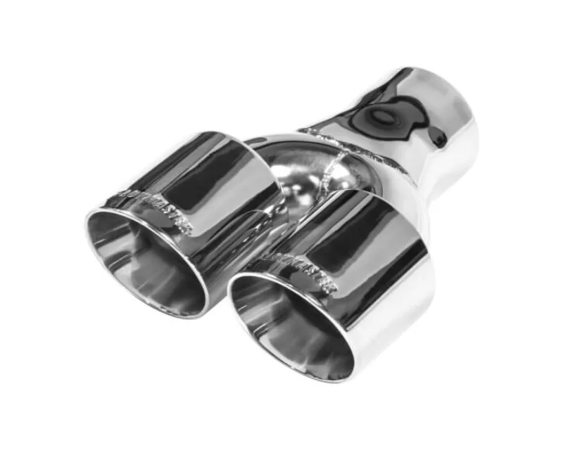 Flowmaster Exhaust Tip - 3 in. Dual Out Angle Cut - Fits 3 in. Tubing - Weld On - 15402