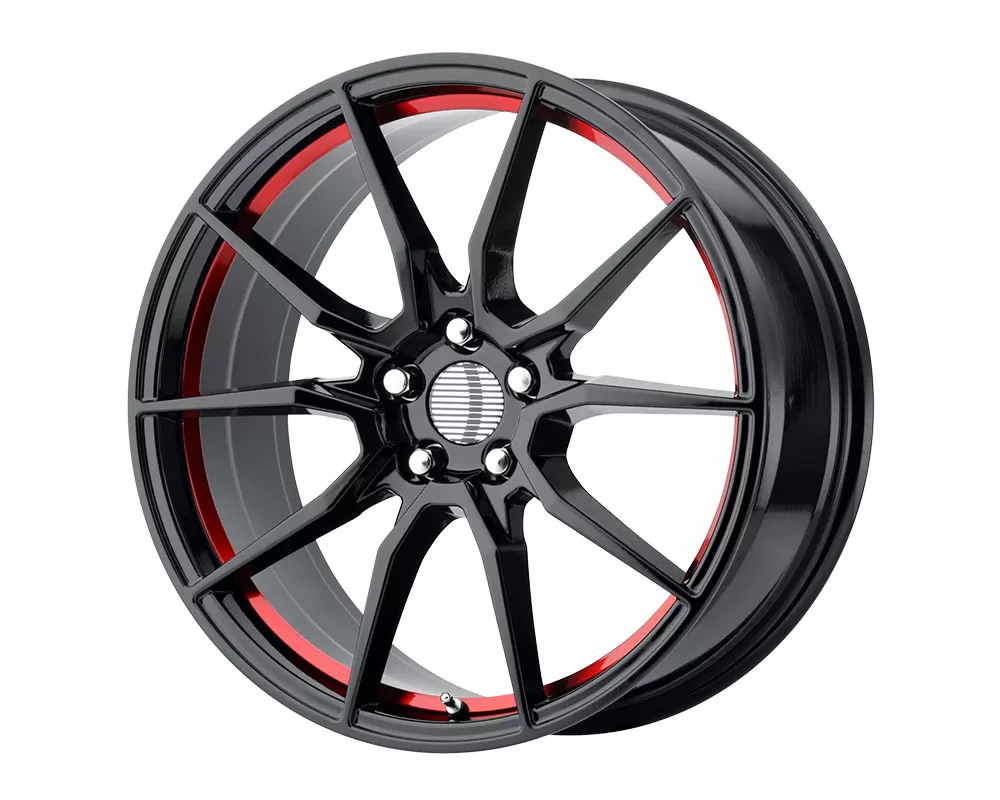 OE Creations PR193 Wheel 20x10 5x5x114.3 +40mm Gloss Black Red Machined - 193RS-216540