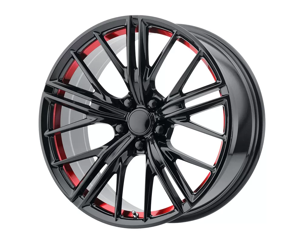 OE Creations PR194 Wheel 20x10 5x5x120 +23mm Gloss Black Red Machined - 194RS-211223