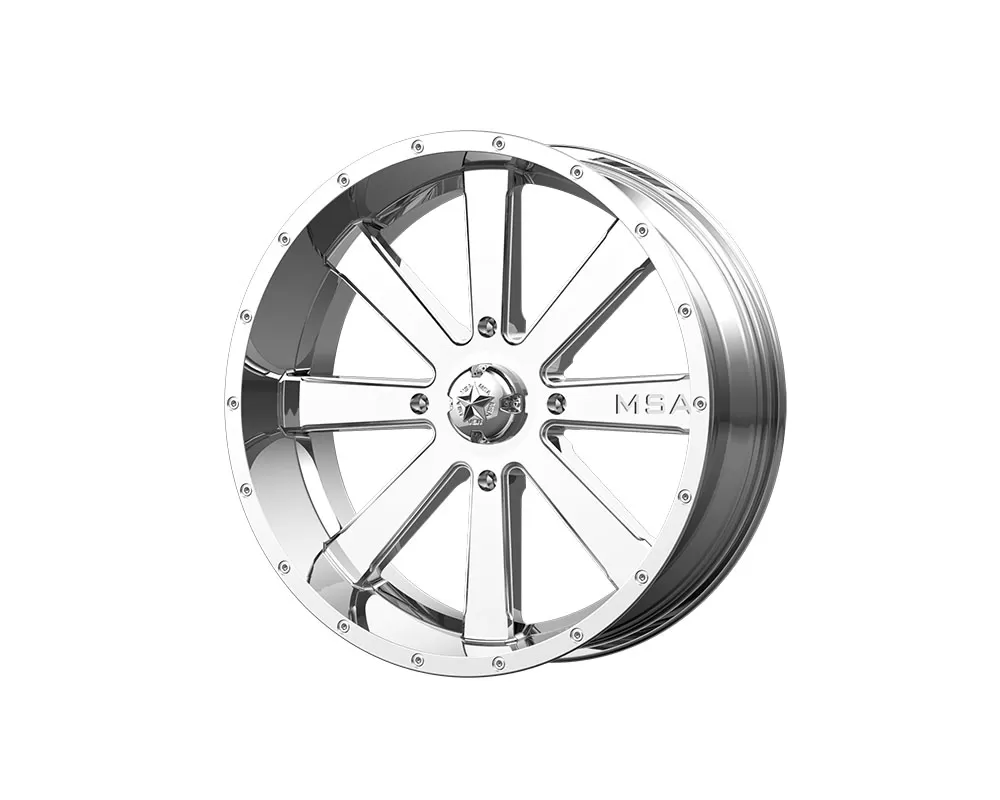 MSA Offroad M34 Flash Wheel 22x7 4x4x156 +0mm Chrome - M34-022756C
