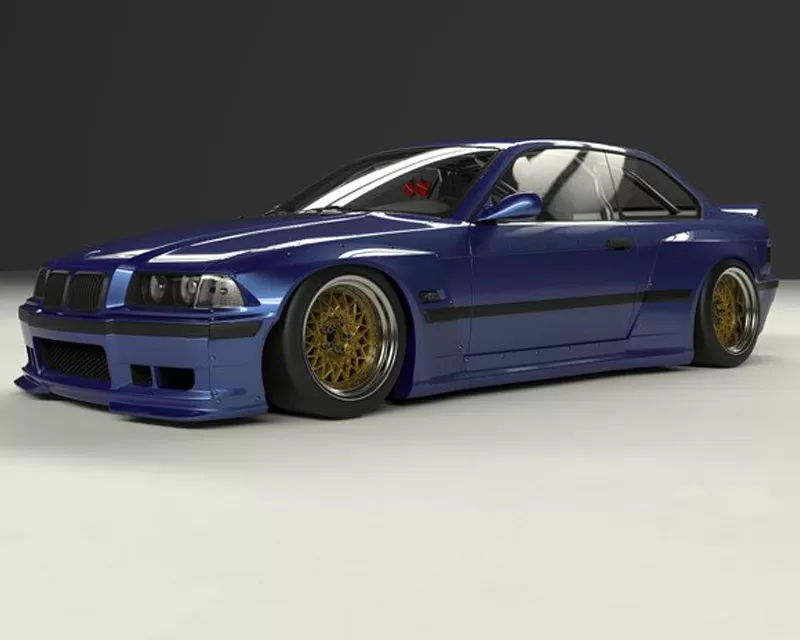 Pandem Aero FRP Wide-body Side Skirts BMW E36 3 Series Coupe 1992-1999 - 17090215