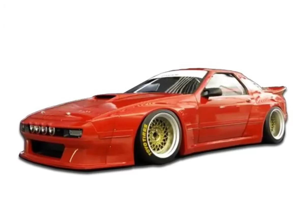 Pandem Aero FRP Complete Widebody Aero Kit with Ducktail Wing Mazda RX7 1986-1991 - 17040330