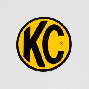 KC HiLiTES 3" Decal  - KC #9900 (Yellow with Black KC Logo) - 9900