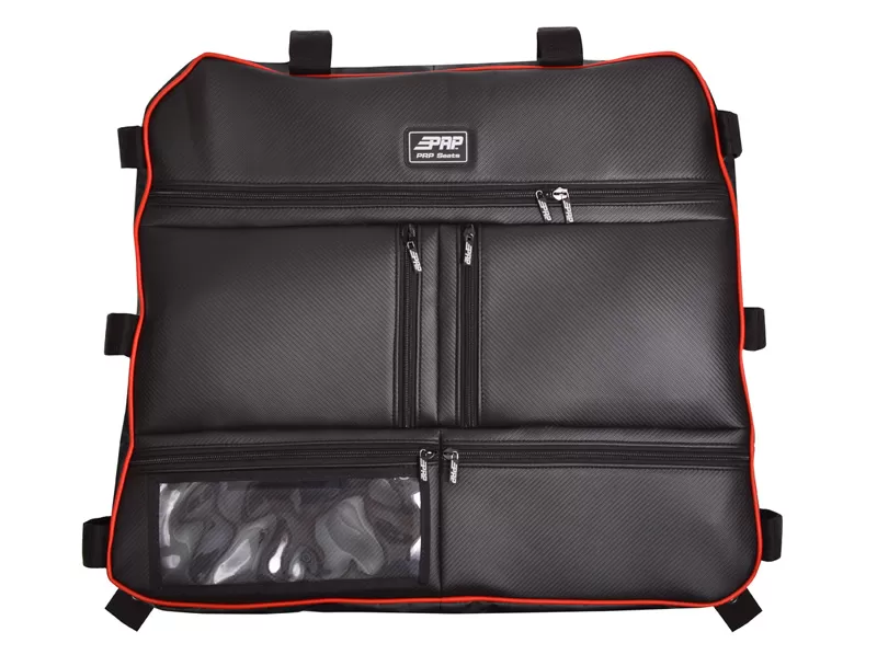Overhead Bag for Polaris RZR Carbon Fiber Red PRP Seats - E47-214