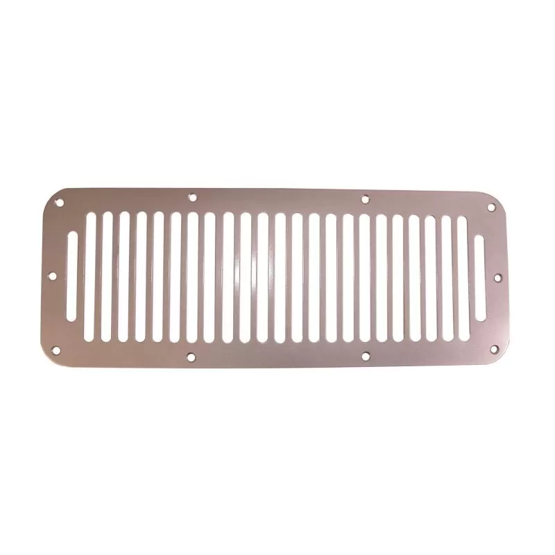 Rugged Ridge Cowl Vent Cover, Satin, Stainless Steel; 78-95 Jeep CJ/Wrangler YJ Jeep - 11185.06