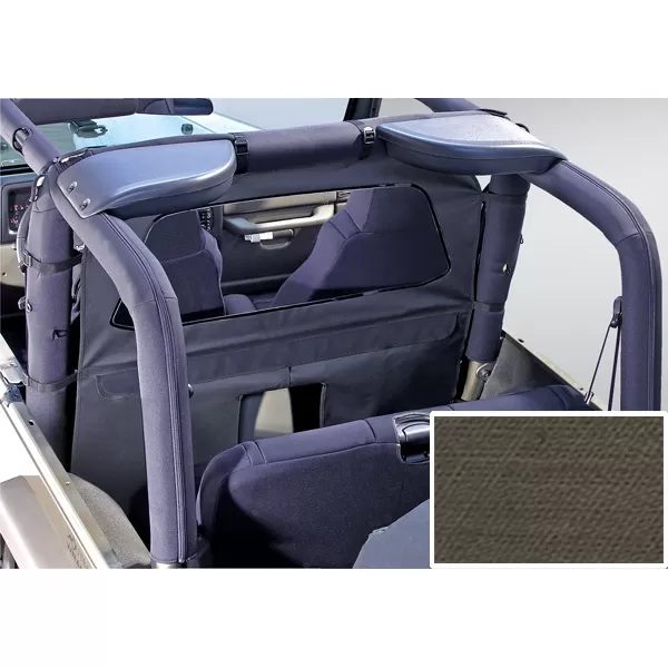 This roll bar curtain from Rugged Ridge fits 80-06 Jeep CJ and Wrangler. Jeep - 13552.36