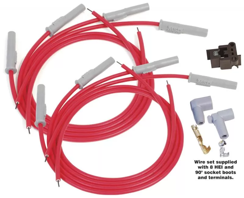 MSD Wire Set; Super Conductor; 8-cyl. Multi-Angle Plug; Socket/HEI N/A - 31199