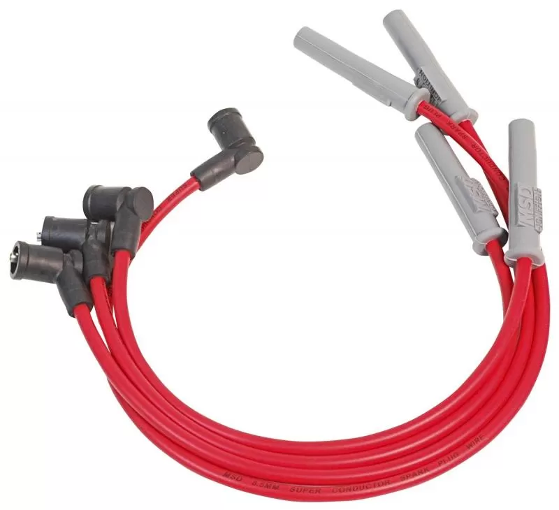 MSD Wire Set; Red Super Conductor; Mazda Miata; 1.6L/1.8L; 4-cyl.; 90-00 Mazda Miata N/A - 32599