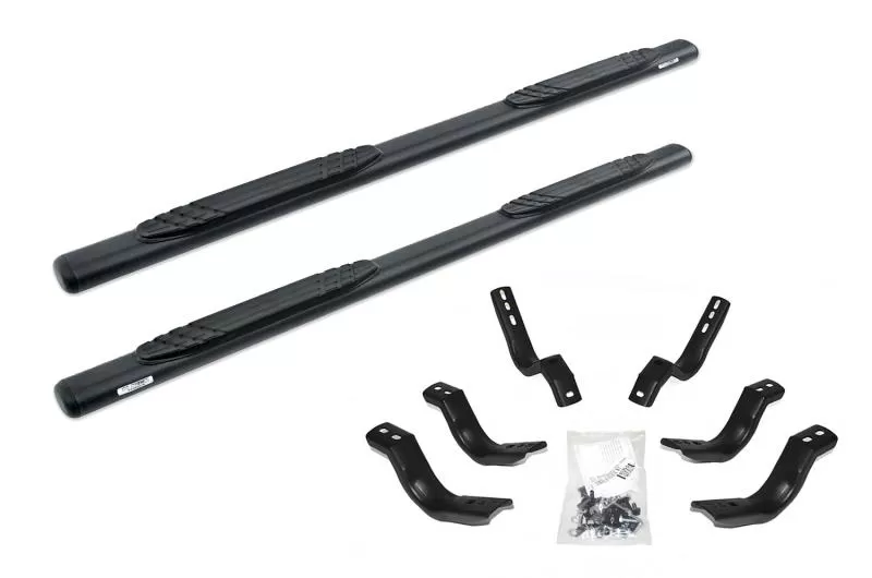 Go Rhino 4 OE Xtreme SideSteps Kit - 80 Long Textured Black + Mounting Brackets - 684404780T