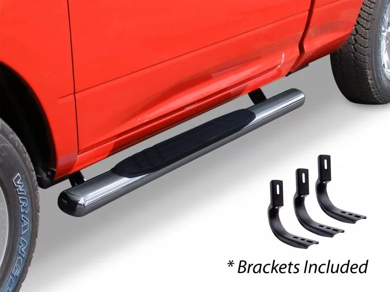 Go Rhino 4" OE Xtreme SideSteps Kit - 52" Long Stainless + Mounting Brackets Ford - 684412652PS