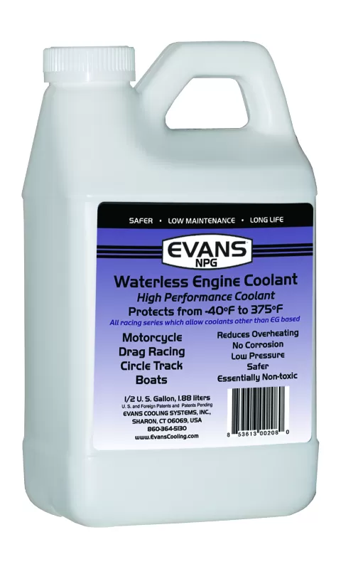 Evans Cooling Waterless NPG Engine Coolant Half Gallon - EC10064