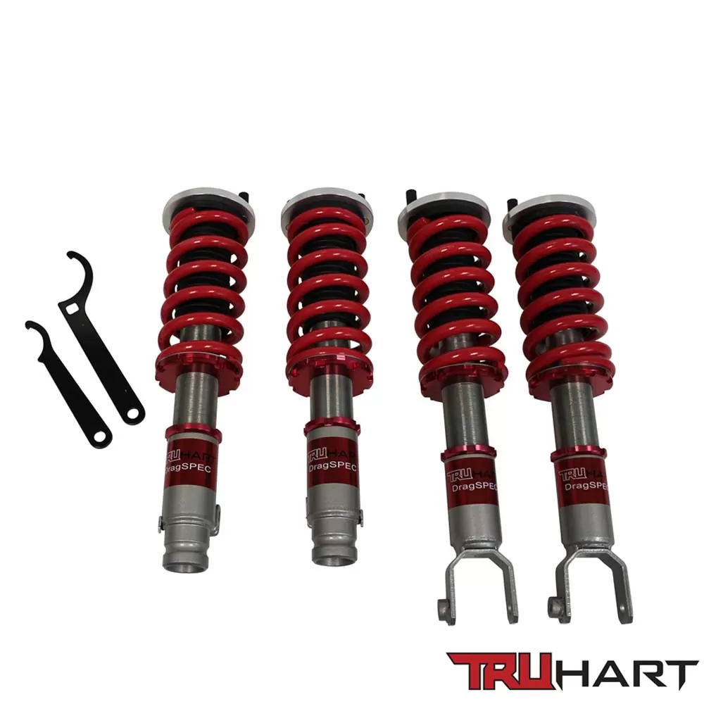 TruHart DRAG Spec Coilovers Red Acura Integra 1994-2001|Honda Civic 1992-2000 - TH-H802-DR