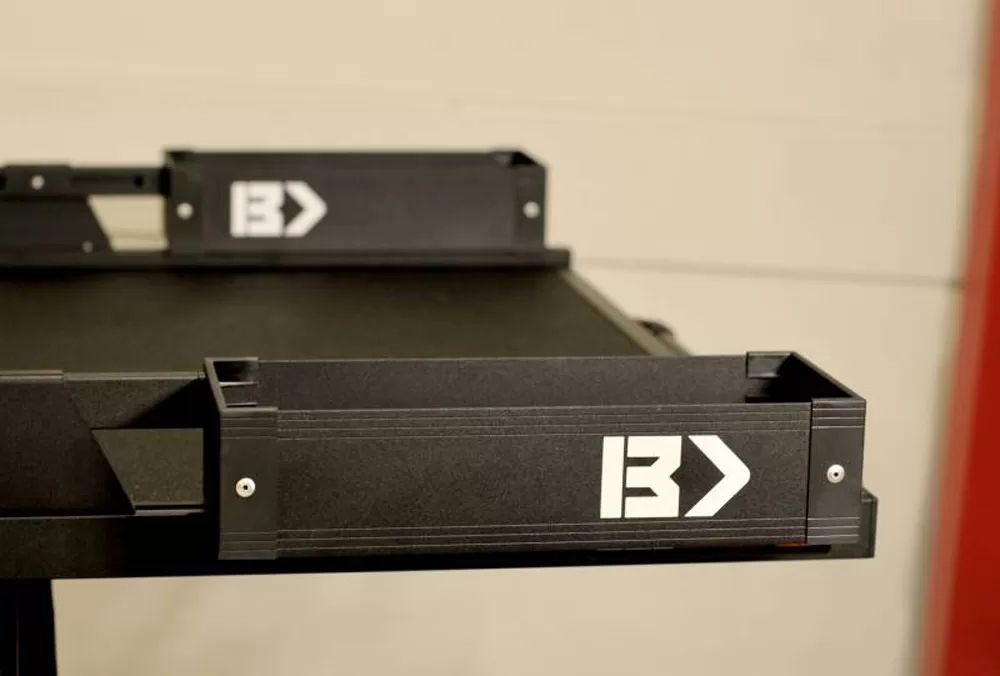 BedSlide Black BedBin Mini Kix 7 Inch X 18 Inch 2 pc Bin Kit - BSA-MKB