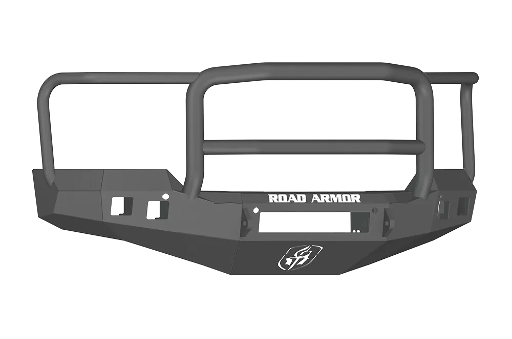 CHEVY 1500 SILVERADO 16-17 Front Stealth Non-Winch Bumper Square Light Port Lonestar Guard BLACK Road Armor - 316R5B-NW