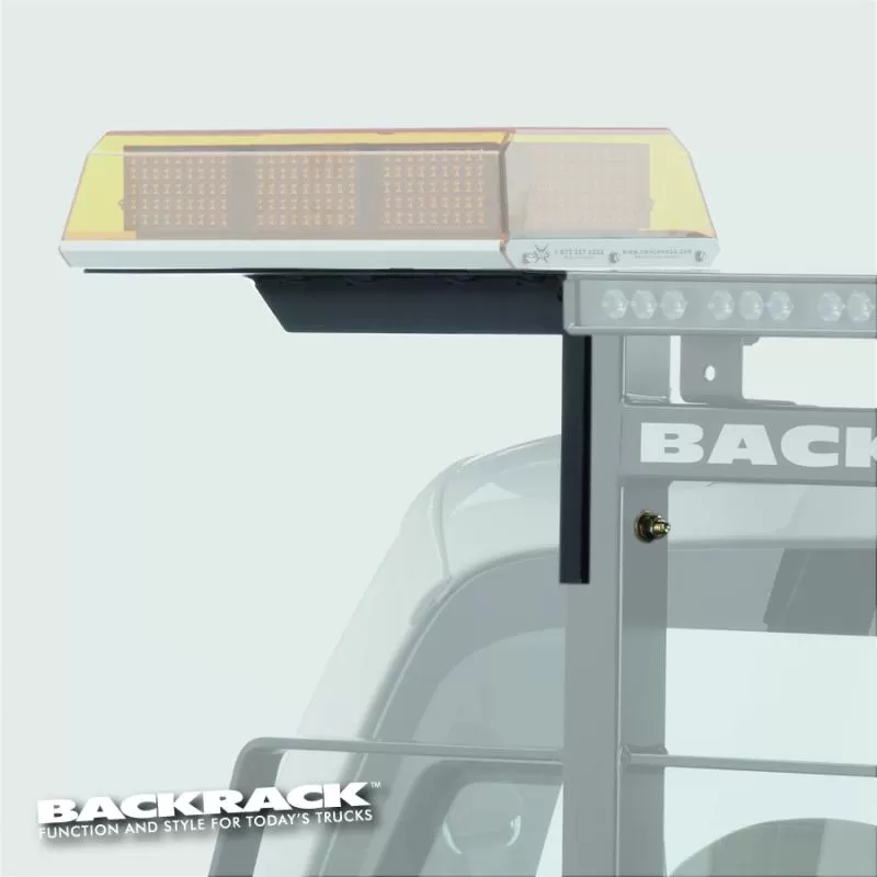 Backrack Light Brkt 16''x7'' Rectangular Base, Drivers/Passenger Side Fasteners Incld - 91007