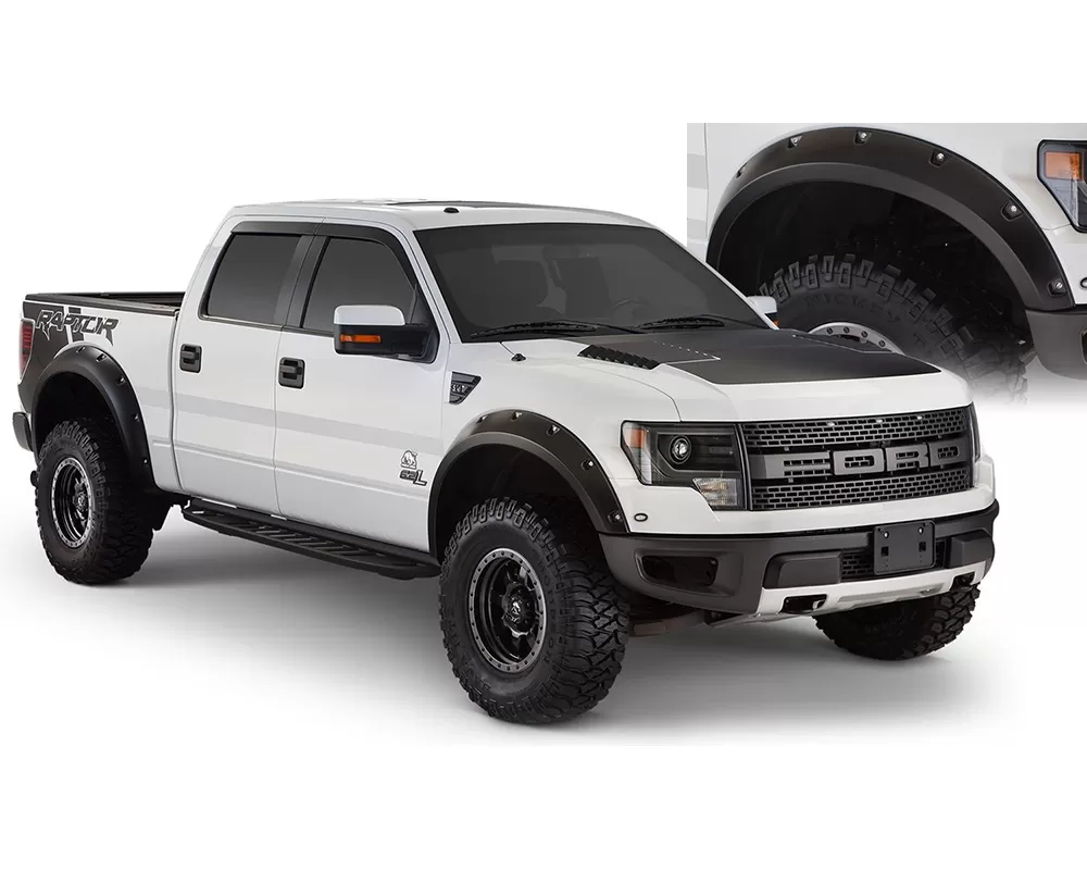 BUSHWACKER - FENDER FLARES POCKET STYLE 4PC Ford F-150 Front and Rear 2010-2014 - 20938-02