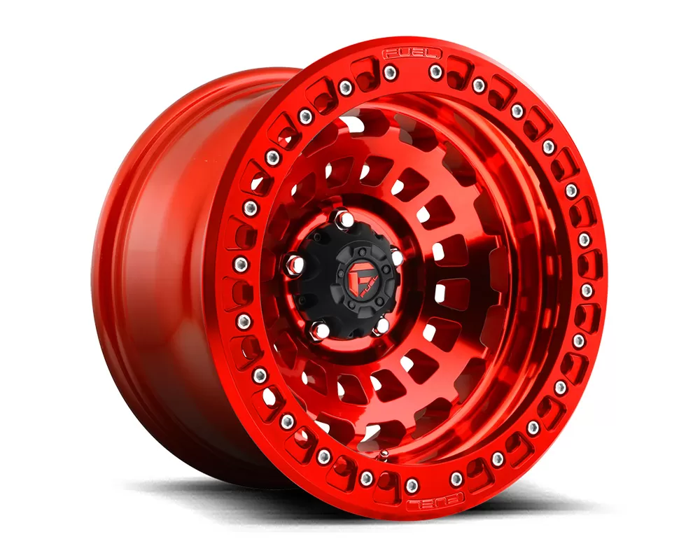 Fuel D100 Zephyr BL Candy Red 1-Piece Cast Wheel 17x9 6x139.7 -15mm - D10017908445