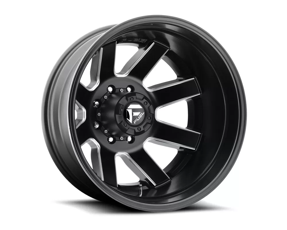 Fuel D538 Maverick Dualie Rear Black & Milled 1-Piece Cast Wheel 17x6.5 8x165.1 -140mm - D538176582R